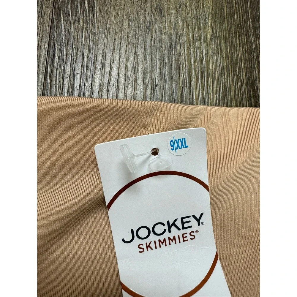 Jockey Skimmies Smoothing Briefs Nude Beige High Rise Panties‎ XXL 9 New